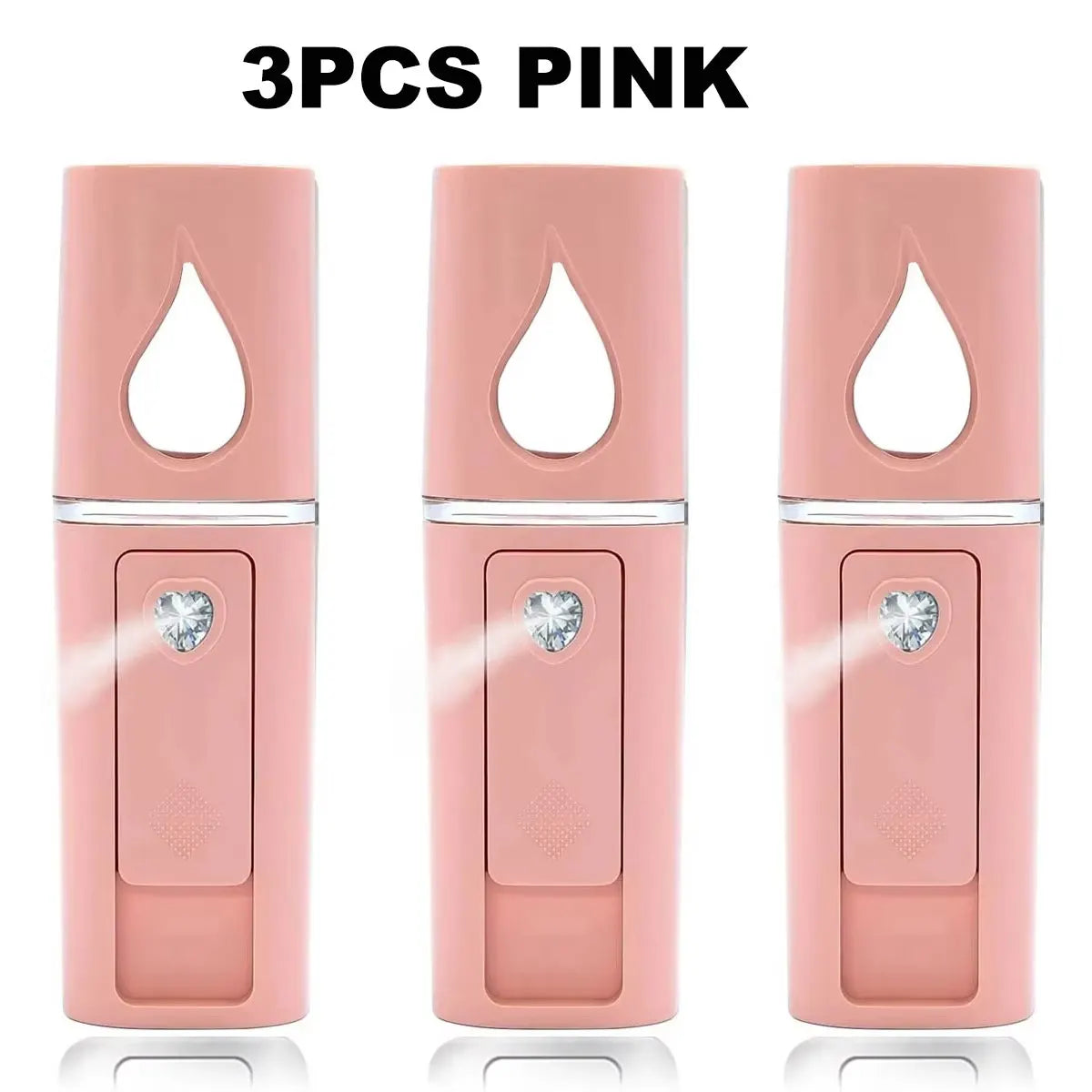 20ml Portable Nano Facial Sprayer - USB Rechargeable Handheld Face Steamer & Air Humidifier for On-The-Go Hydrating Skin Care