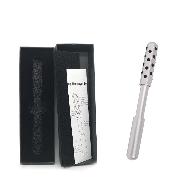 24 Germanium Face Massage Beauty Acupoint Roller Stick Wholesale Beauty Roller Tool Face Gua Sha Massager Women Skin Care Beauty