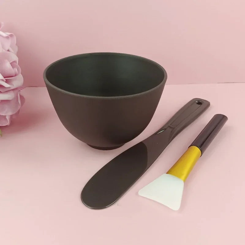 Facial Brush Mask Bowl Spoon Set Mask Brush Bar DIY Beauty Tools Mixing Tools Skin Care Makeup Supplies Woman Facial Tools