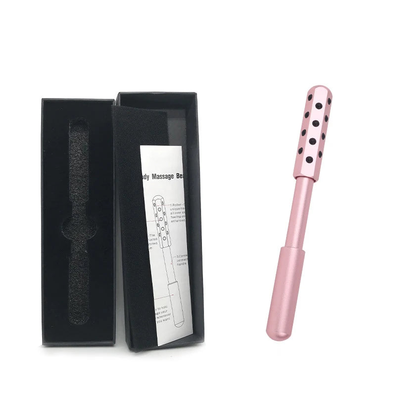 24 Germanium Face Massage Beauty Acupoint Roller Stick Wholesale Beauty Roller Tool Face Gua Sha Massager Women Skin Care Beauty