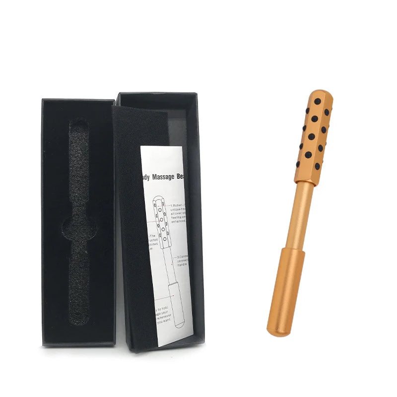 24 Germanium Face Massage Beauty Acupoint Roller Stick Wholesale Beauty Roller Tool Face Gua Sha Massager Women Skin Care Beauty