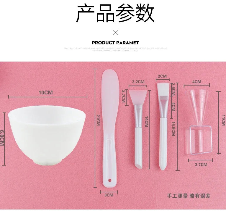 Facial Brush Mask Bowl Spoon Set Mask Brush Bar DIY Beauty Tools Mixing Tools Skin Care Makeup Supplies Woman Facial Tools