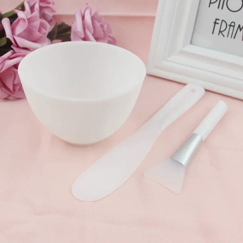 Facial Brush Mask Bowl Spoon Set Mask Brush Bar DIY Beauty Tools Mixing Tools Skin Care Makeup Supplies Woman Facial Tools