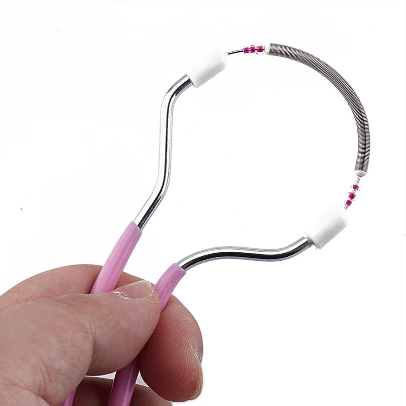 1Pc Handheld Facial Hair Epilator Safe Spring Roller Women Facial Hair Removal Epilator Face Care Massager Beauty Epilator Tool