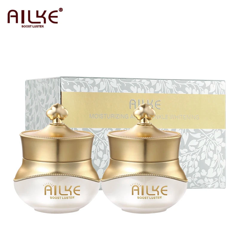 AILKE Lightening Face Care Set, Remove Spots, Stains, Clean Skin, Whitening Day And Night Beauty Facial Cream, For Men,Women