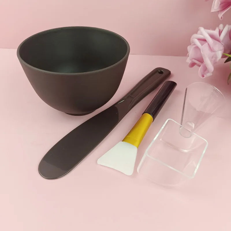 Facial Brush Mask Bowl Spoon Set Mask Brush Bar DIY Beauty Tools Mixing Tools Skin Care Makeup Supplies Woman Facial Tools