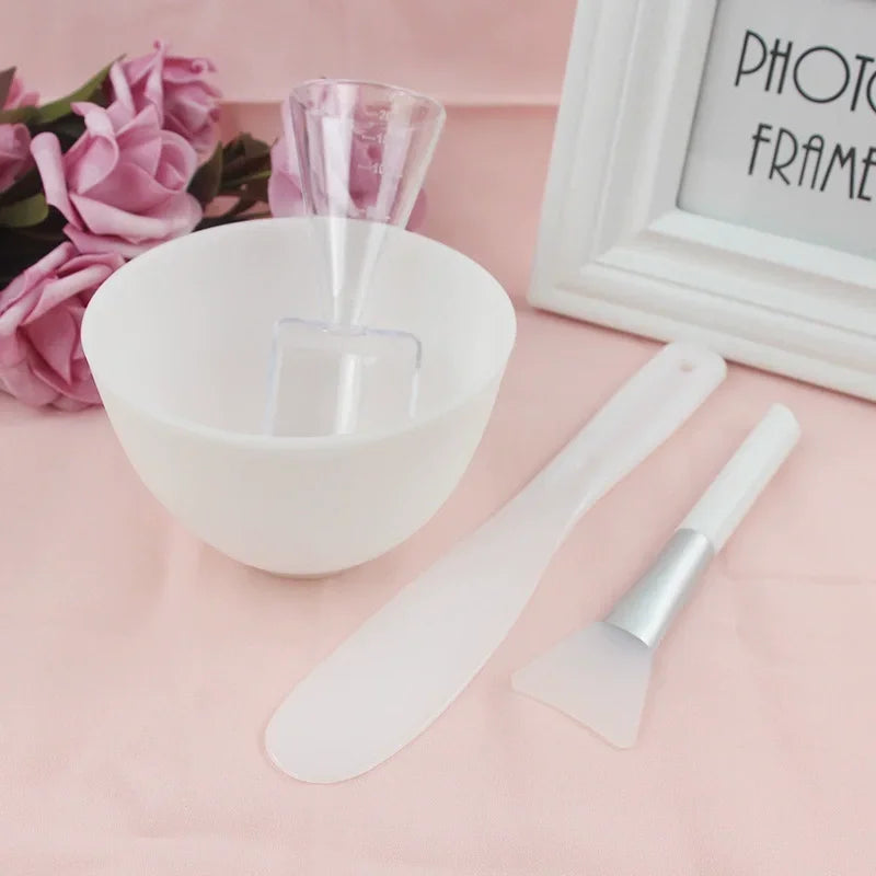 Facial Brush Mask Bowl Spoon Set Mask Brush Bar DIY Beauty Tools Mixing Tools Skin Care Makeup Supplies Woman Facial Tools