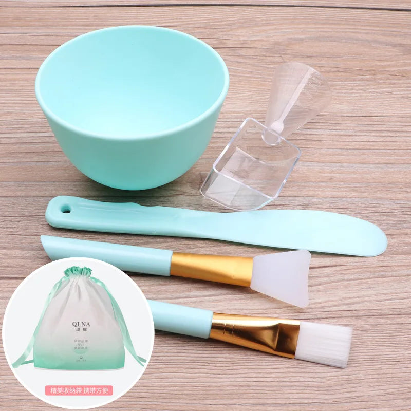 5PCS/1SET Face For Mask Mixing Bowl Girls Facial Skin Care Tools Kit Women Beauty Supplies Makeup