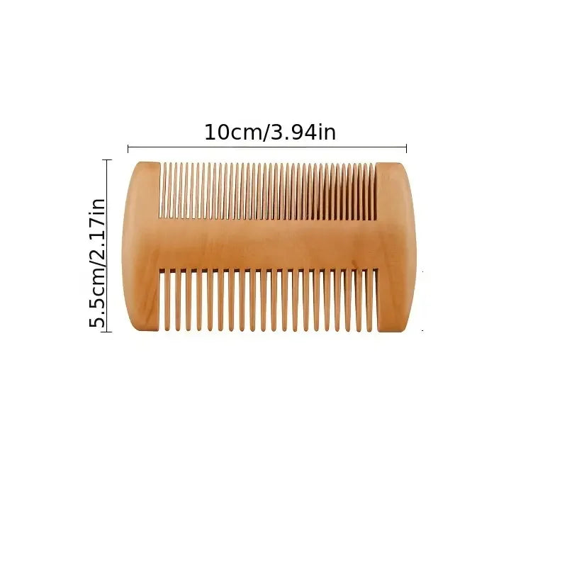 Professional Soft Boar Bristle Beard Brush Scissors Shaving Brush Comb Men Mustache Comb Kit With Gift Bag Beard Comb Set